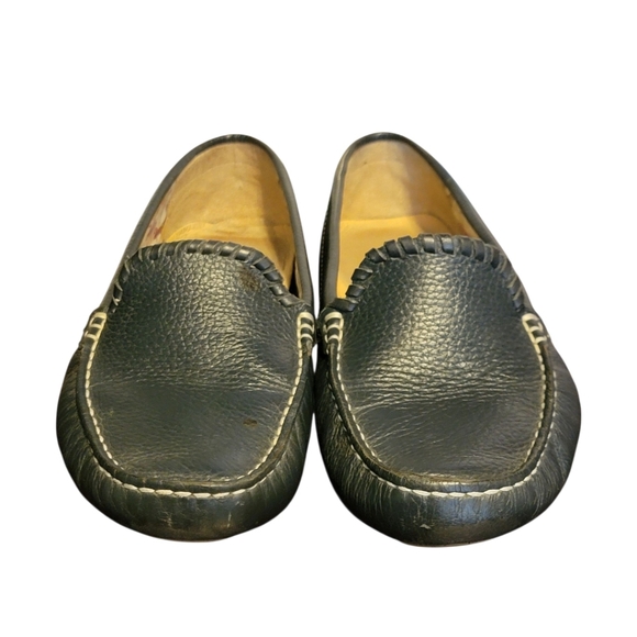 Jack Rogers Taylor Navy Blue Leather Loafers Driving Mocassins Size 9.5B - Picture 3 of 9